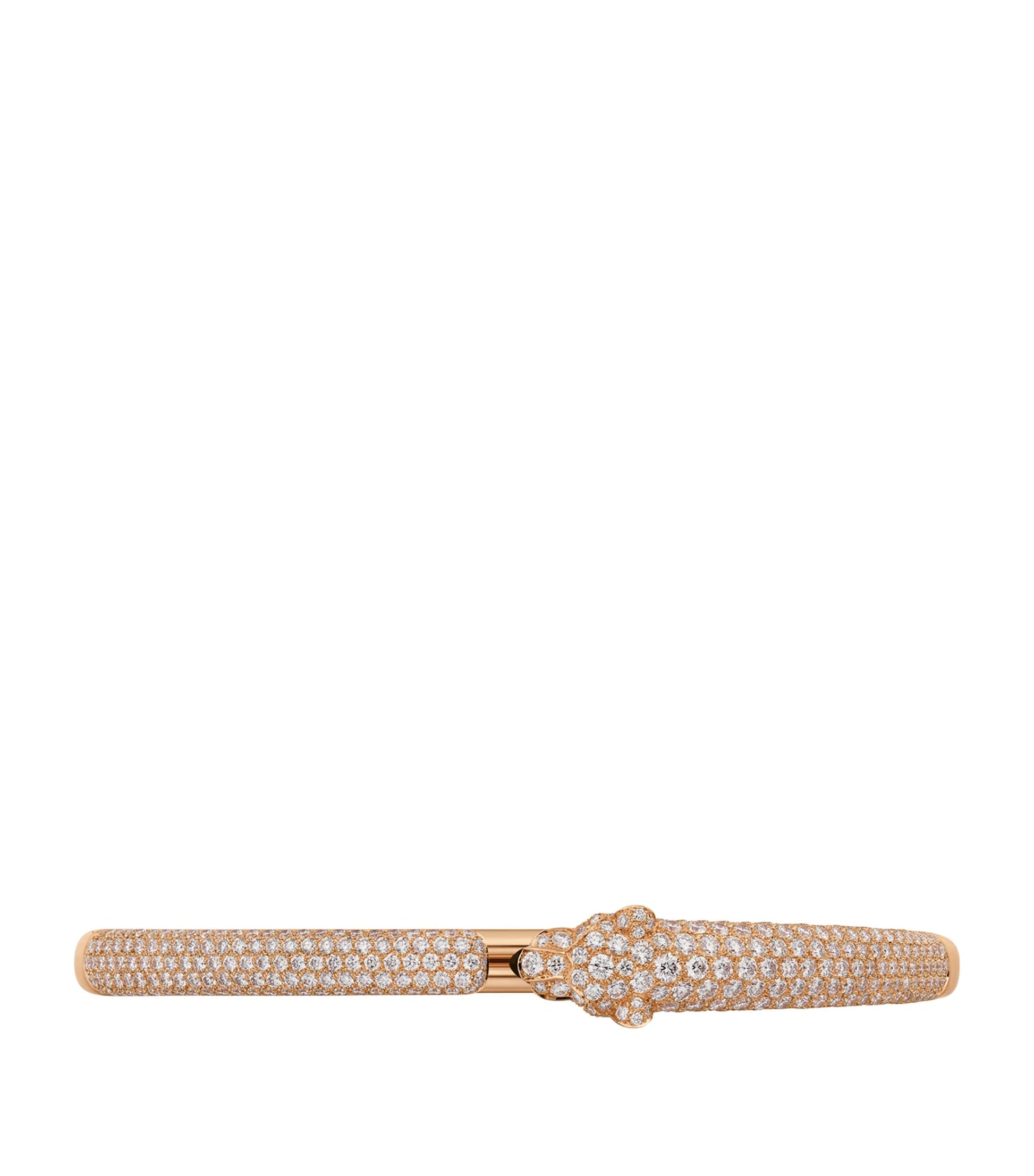 Rose Gold, Diamond and Emerald Panthère de Cartier Bracelet