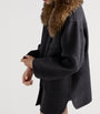 Prada Grey Wool-Cashmere Oversized Shirt