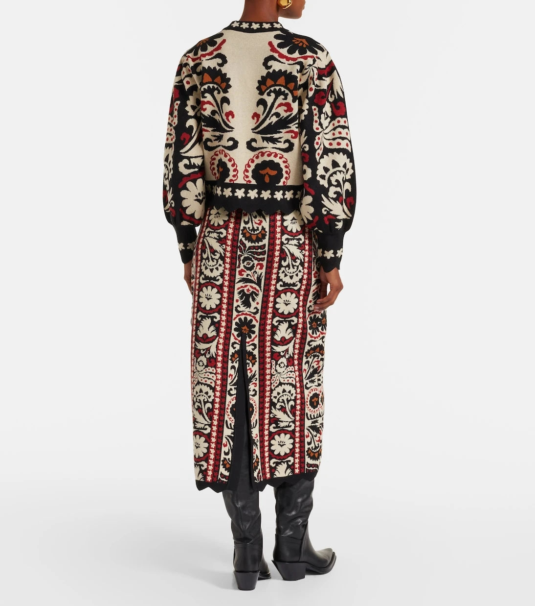 Farm Rio - Tapestry Stripes jacquard sweater