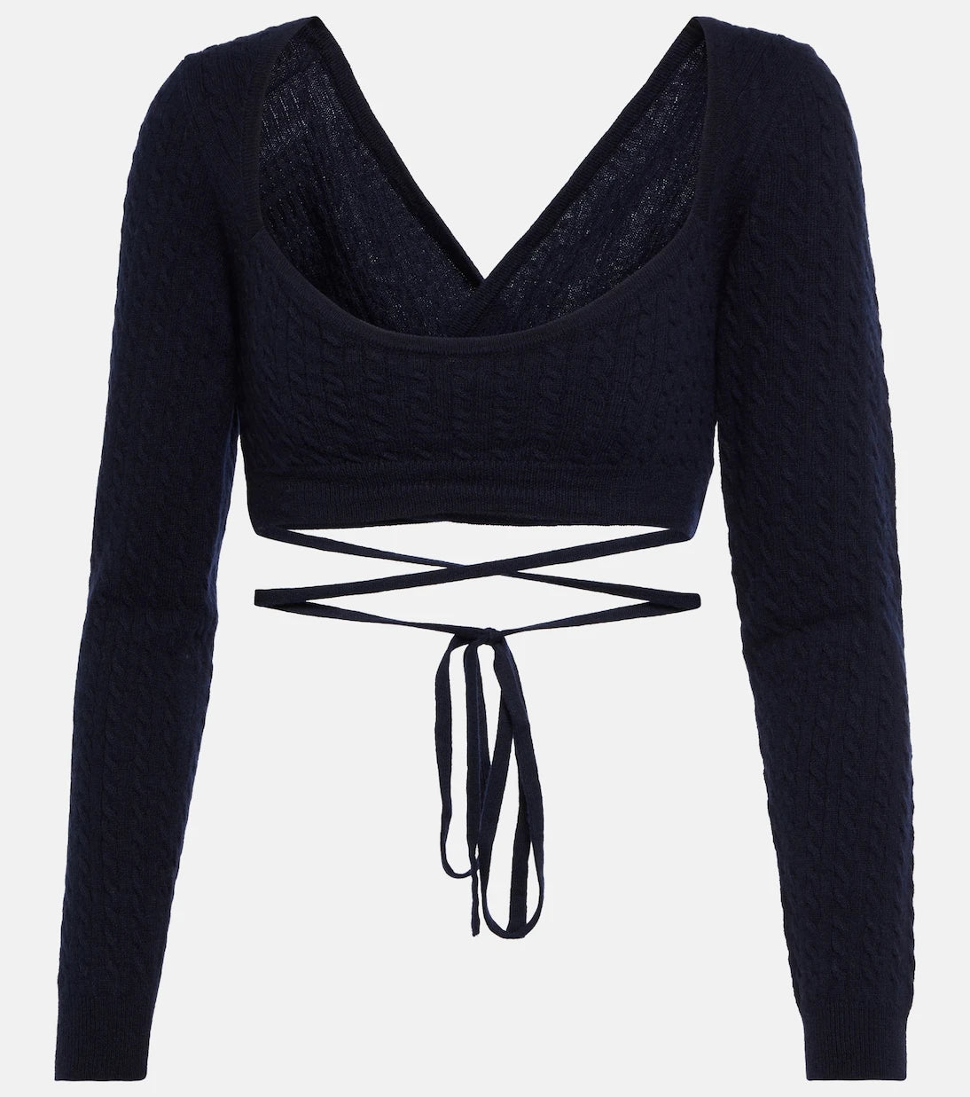 Patou - Cropped wool and cashmere sweater