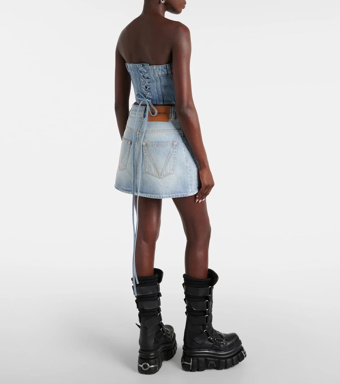 Vetements - Cotton denim corset