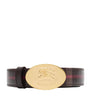 Gold Leather EKD Stamp Reversible Belt