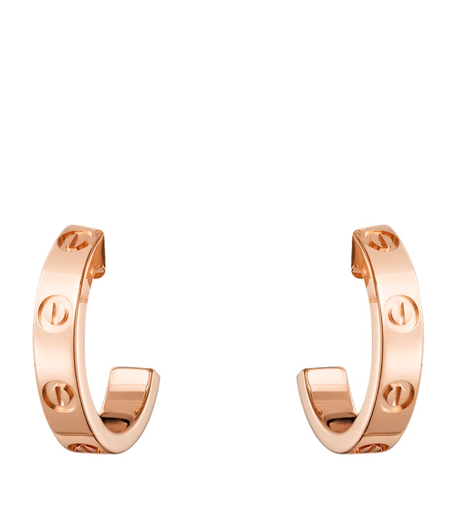 Rose Gold LOVE Hoop Earrings