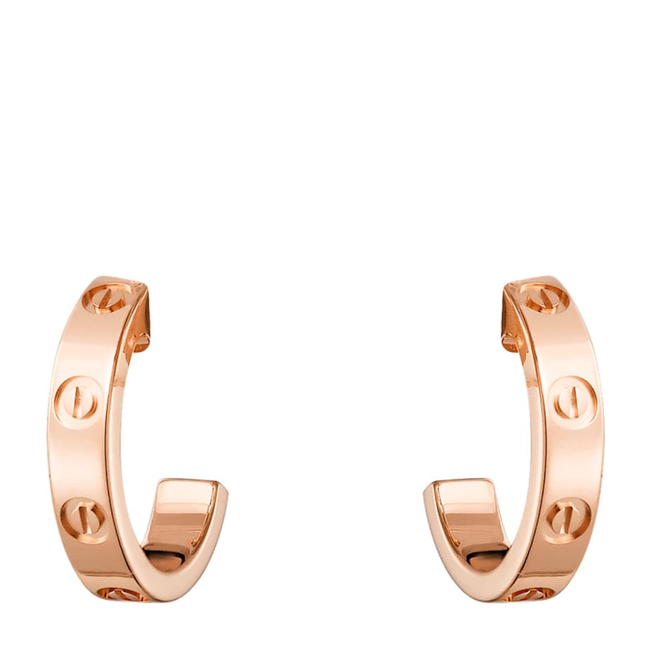 Rose Gold LOVE Hoop Earrings