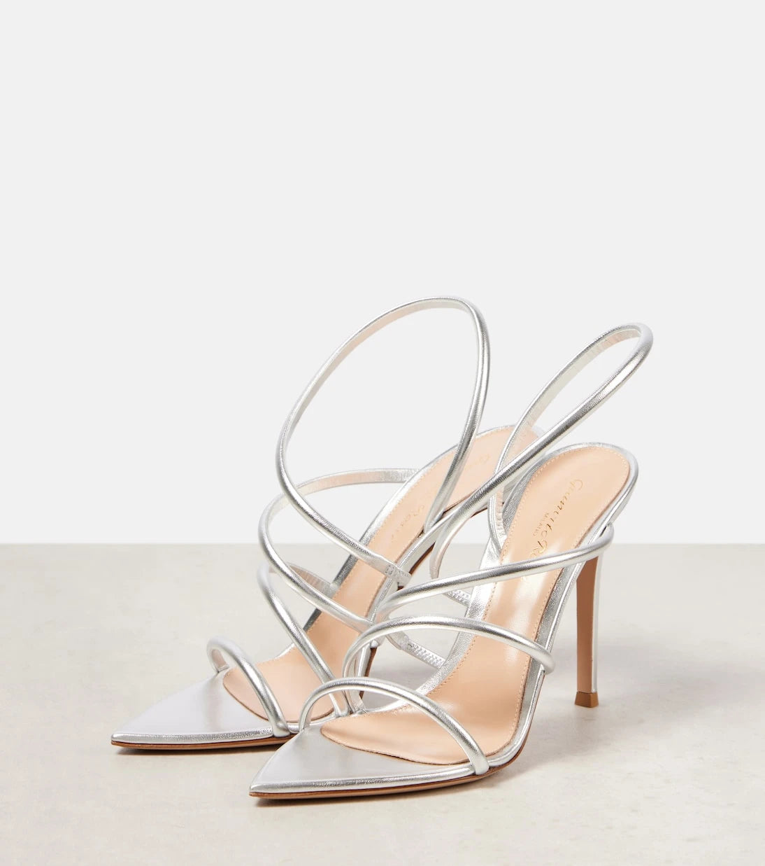 Gianvito Rossi - Ettie 105 metallic leather sandals
