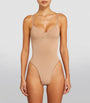 Skims Brown Seamless Sculpt Thong Bodysuit