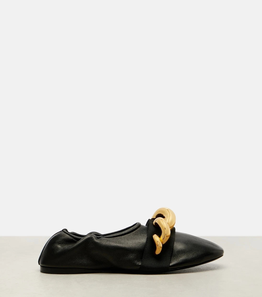 Alaïa - Jewel embellished leather ballet flats