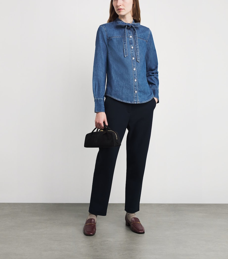 Veronica Beard Blue Gabby Denim Shirt