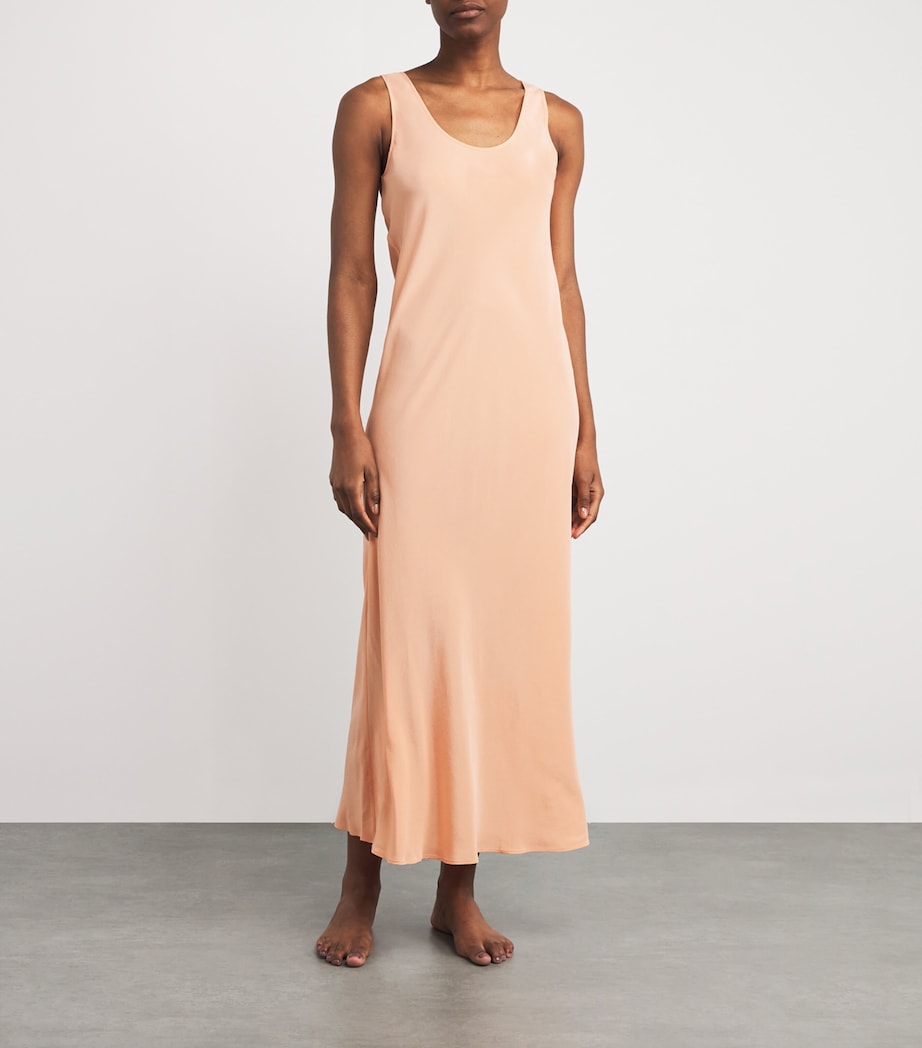 Orange Silk Dali Nightdress