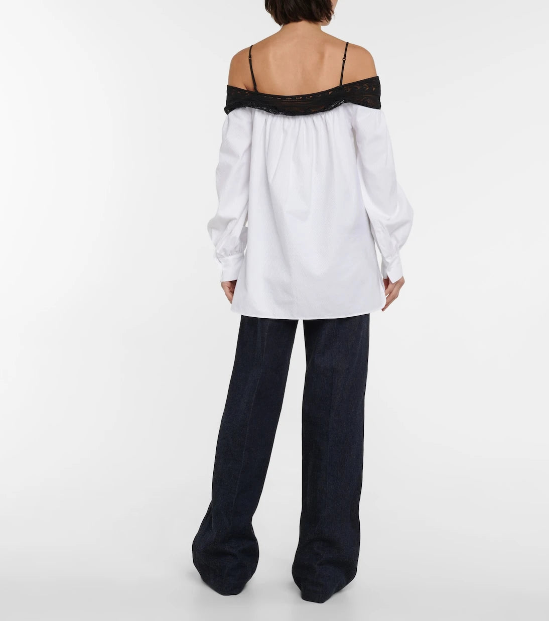 Gabriela Hearst - Augustin lace-trimmed blouse