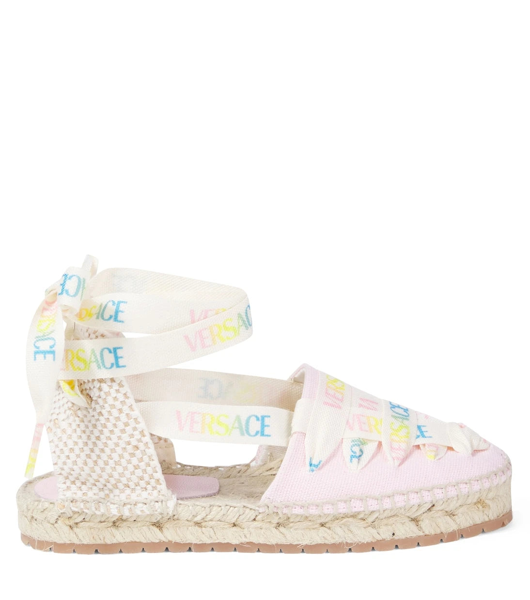 Versace Kids - Logo canvas espadrilles
