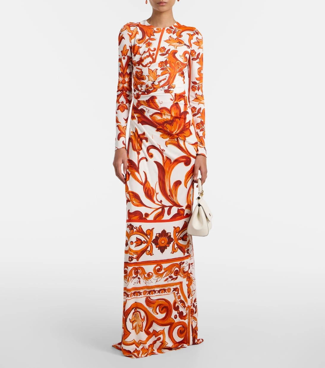 Dolce&Gabbana - Majolica organza maxi dress