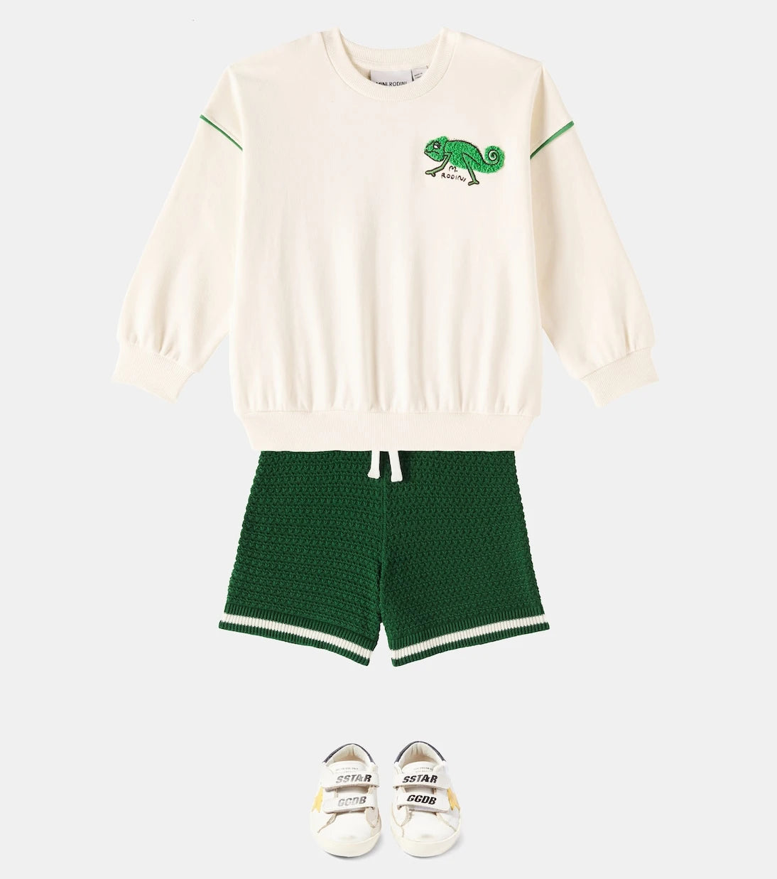 Mini Rodini - Kertenkele pamuklu jarse sweatshirt
