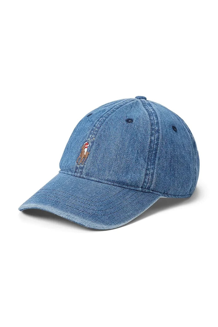 Памучна шапка с козирка Polo Ralph Lauren