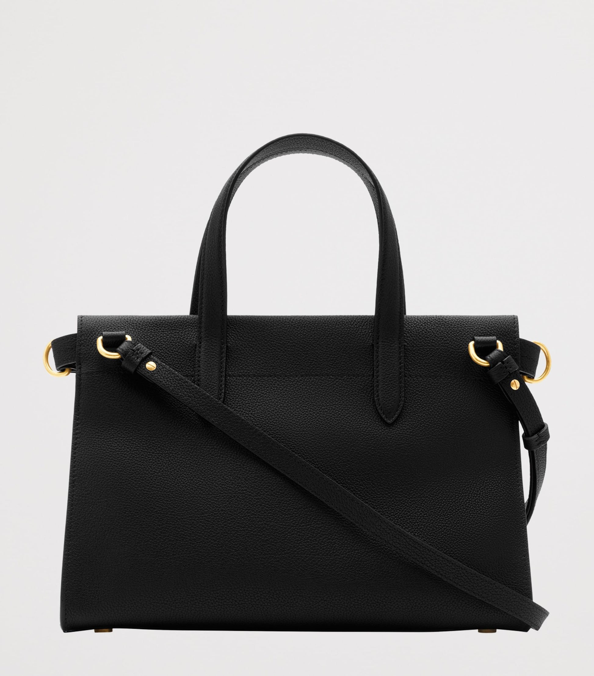 Burberry Black Small Calfskin Cotswolds Tote Bag