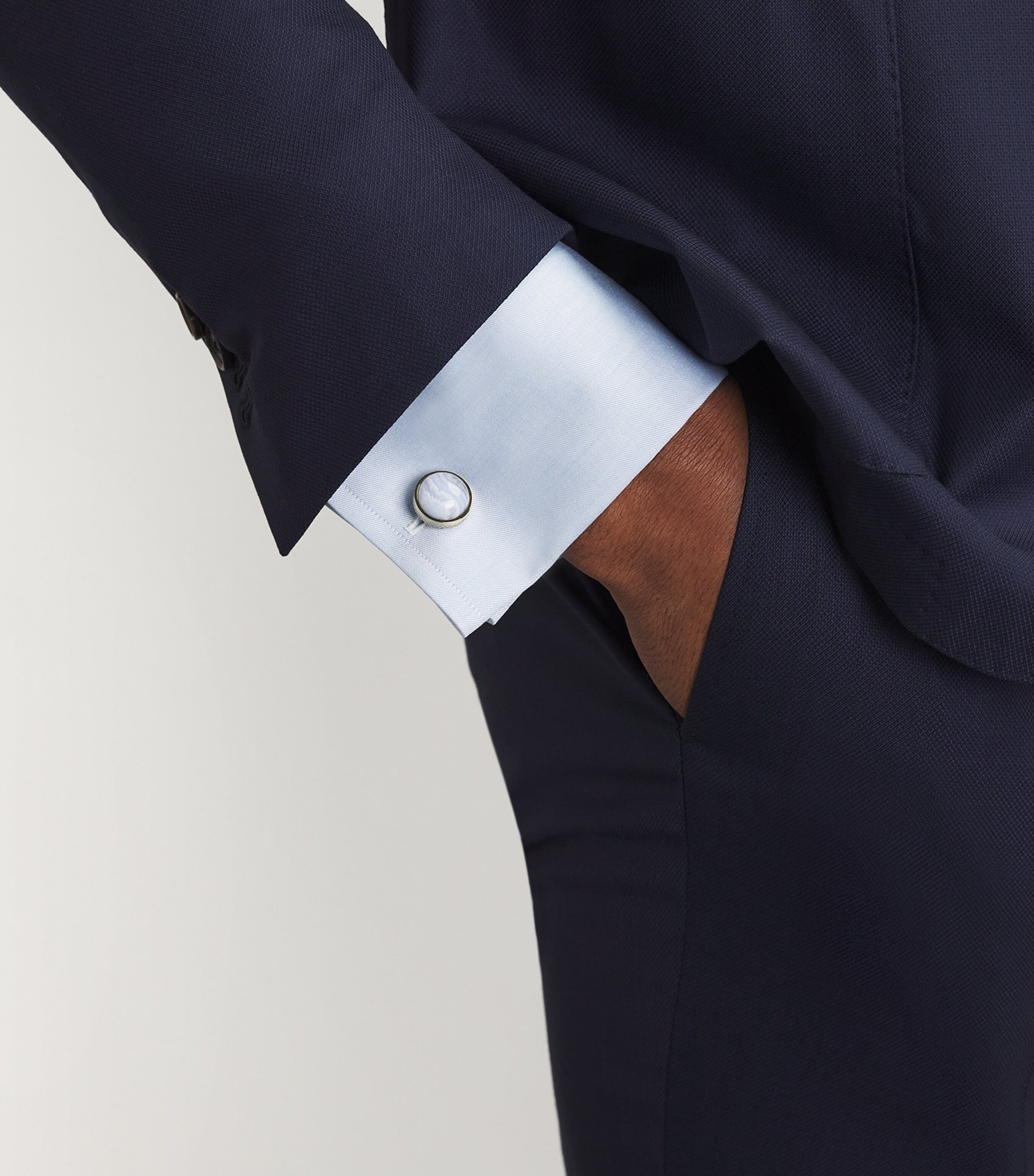 Agate Circular Cufflinks