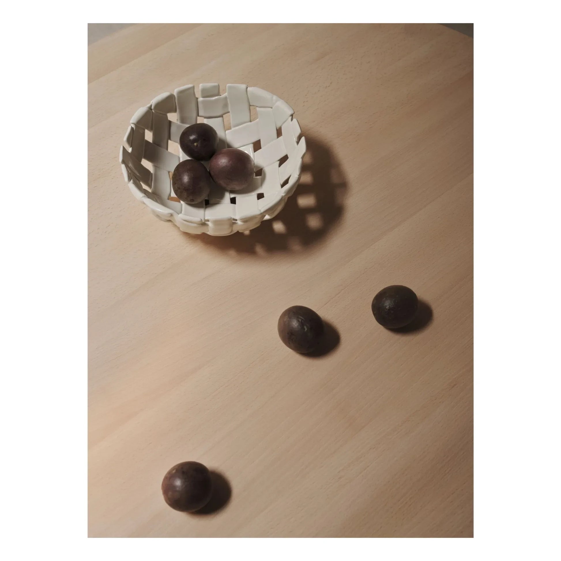 Ferm Living - Plait ceramic basket | Off-White