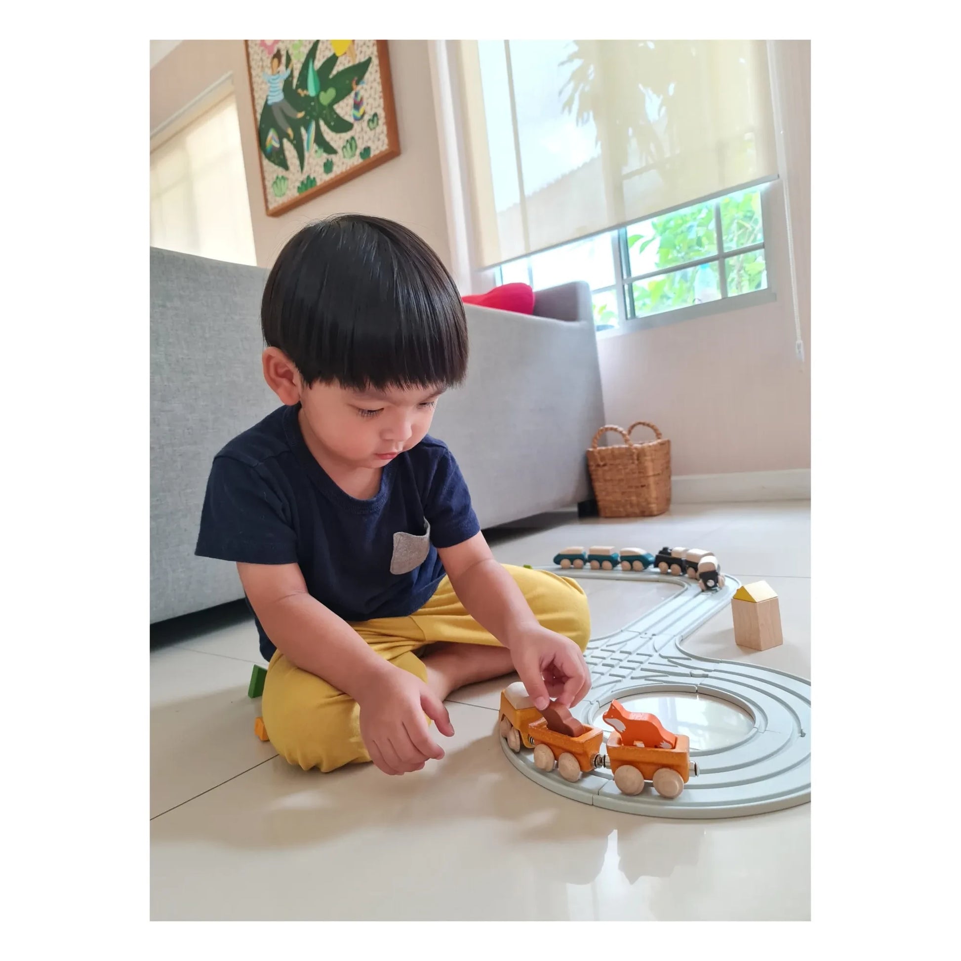 Plan Toys - Wooden Cargo Train