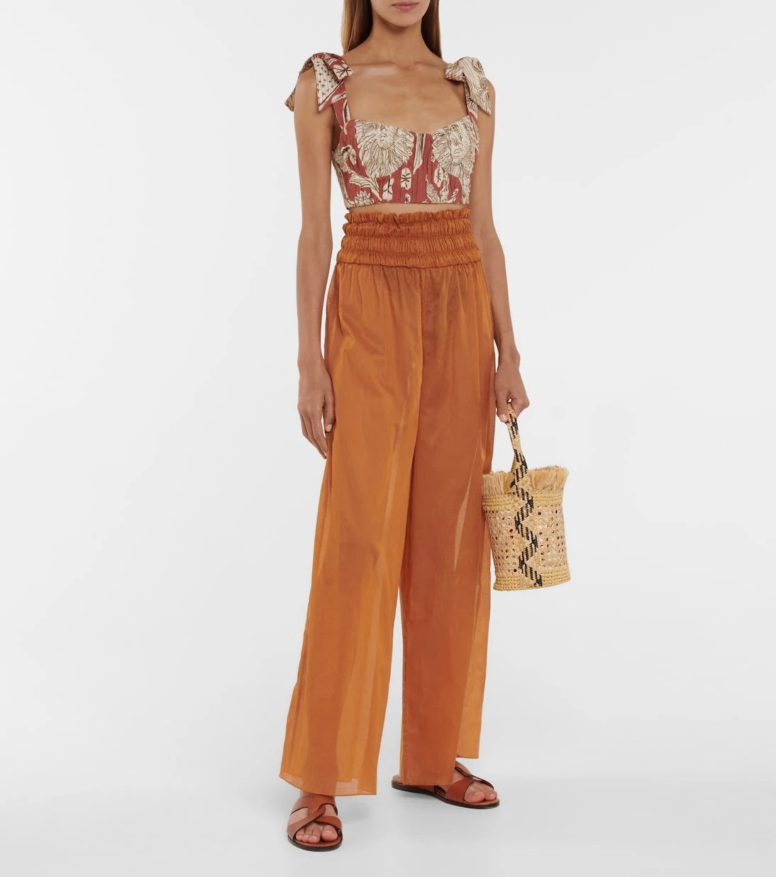 Johanna Ortiz - Sunset Riders printed linen top