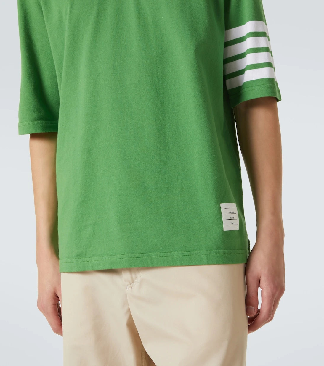 Thom Browne - 4-Bar cotton jersey T-shirt