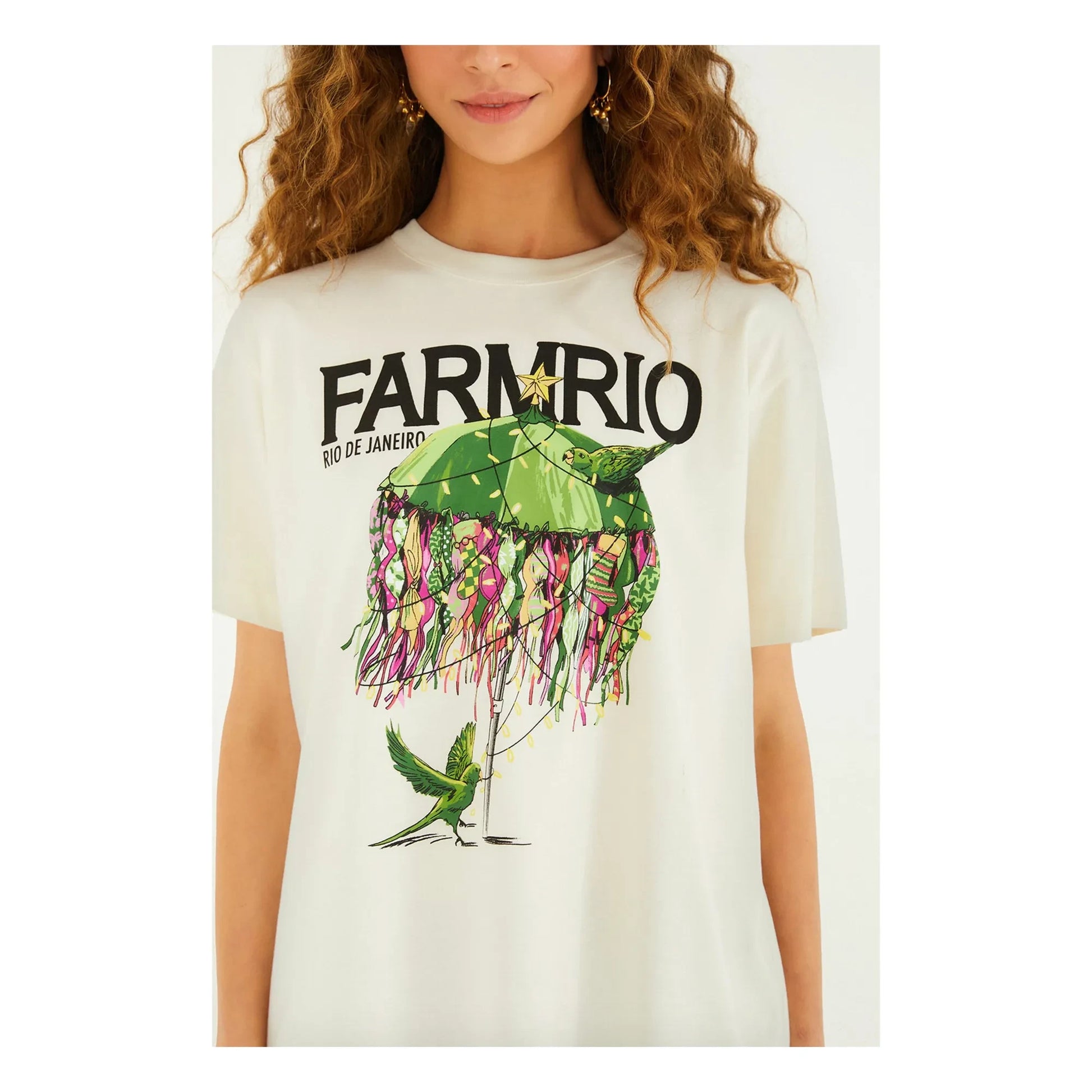 Farm Rio - Xmas Kinis T-shirt | Ecru