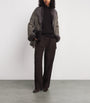 Arma Brown Suede-Shearling Louise Coat