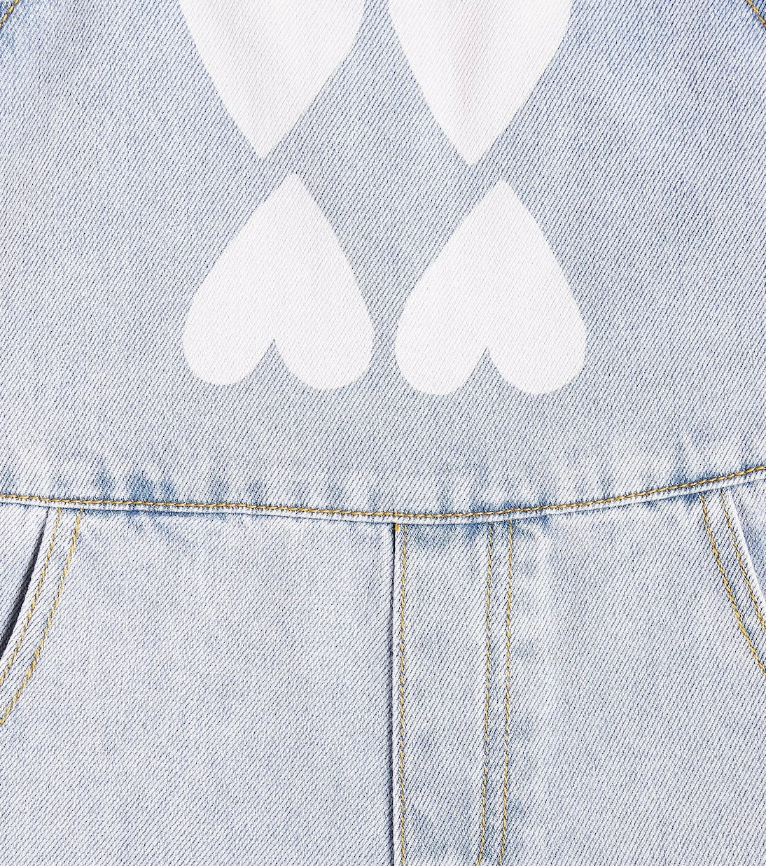 Jellymallow - Heart denim overalls
