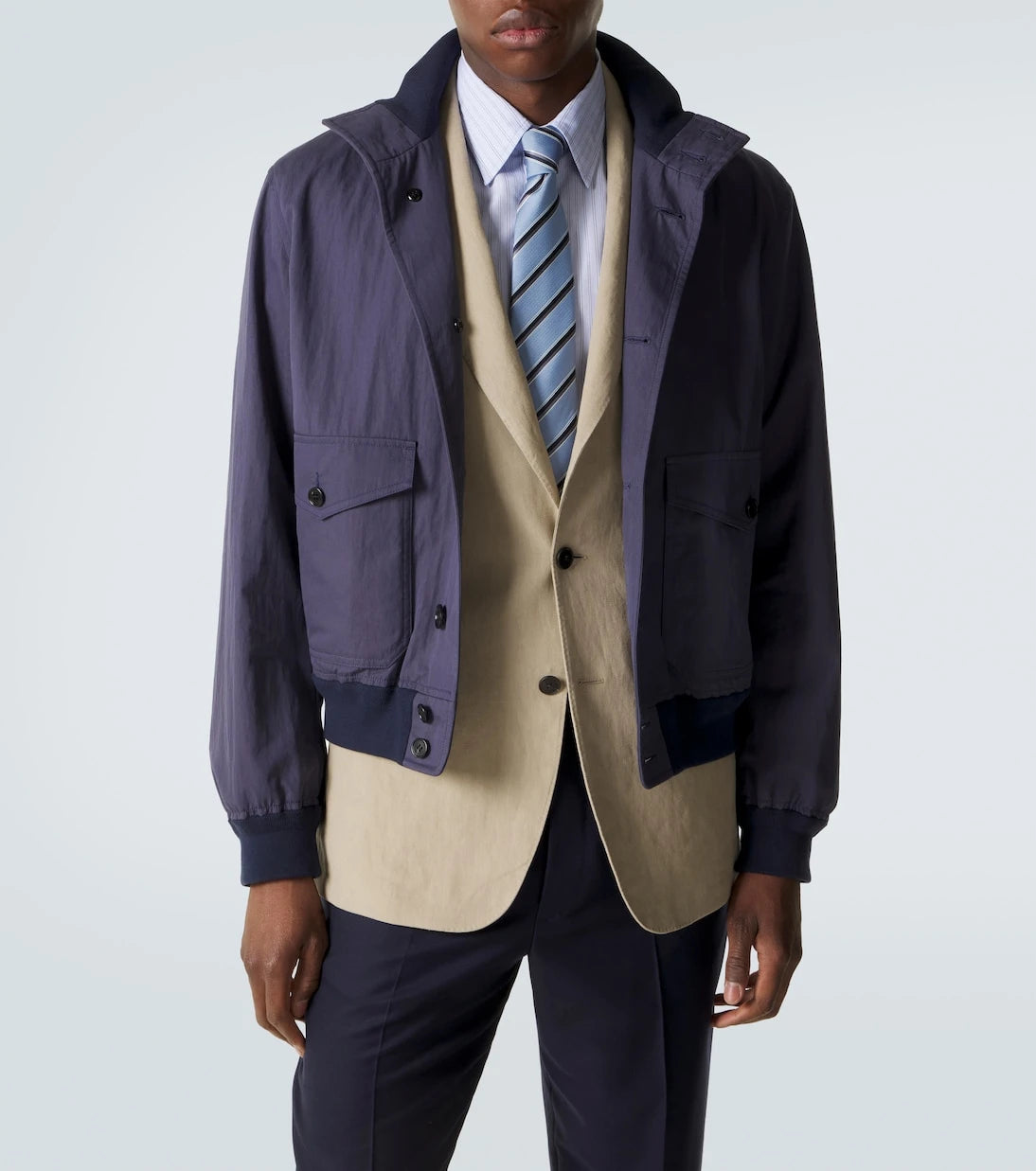 Dunhill - Cotton-blend twill bomber jacket