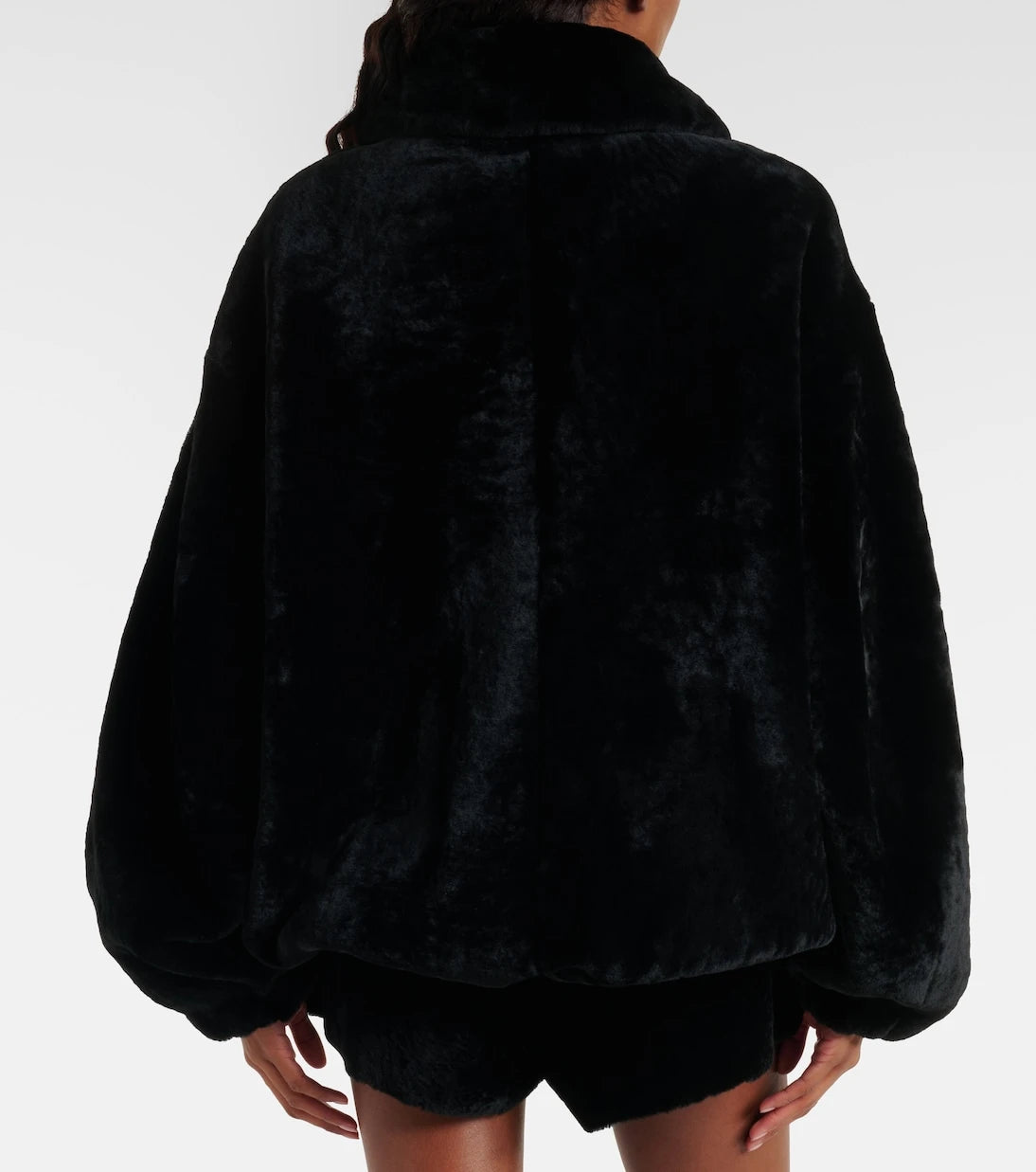 Nour Hammour - Plush shearling jacket