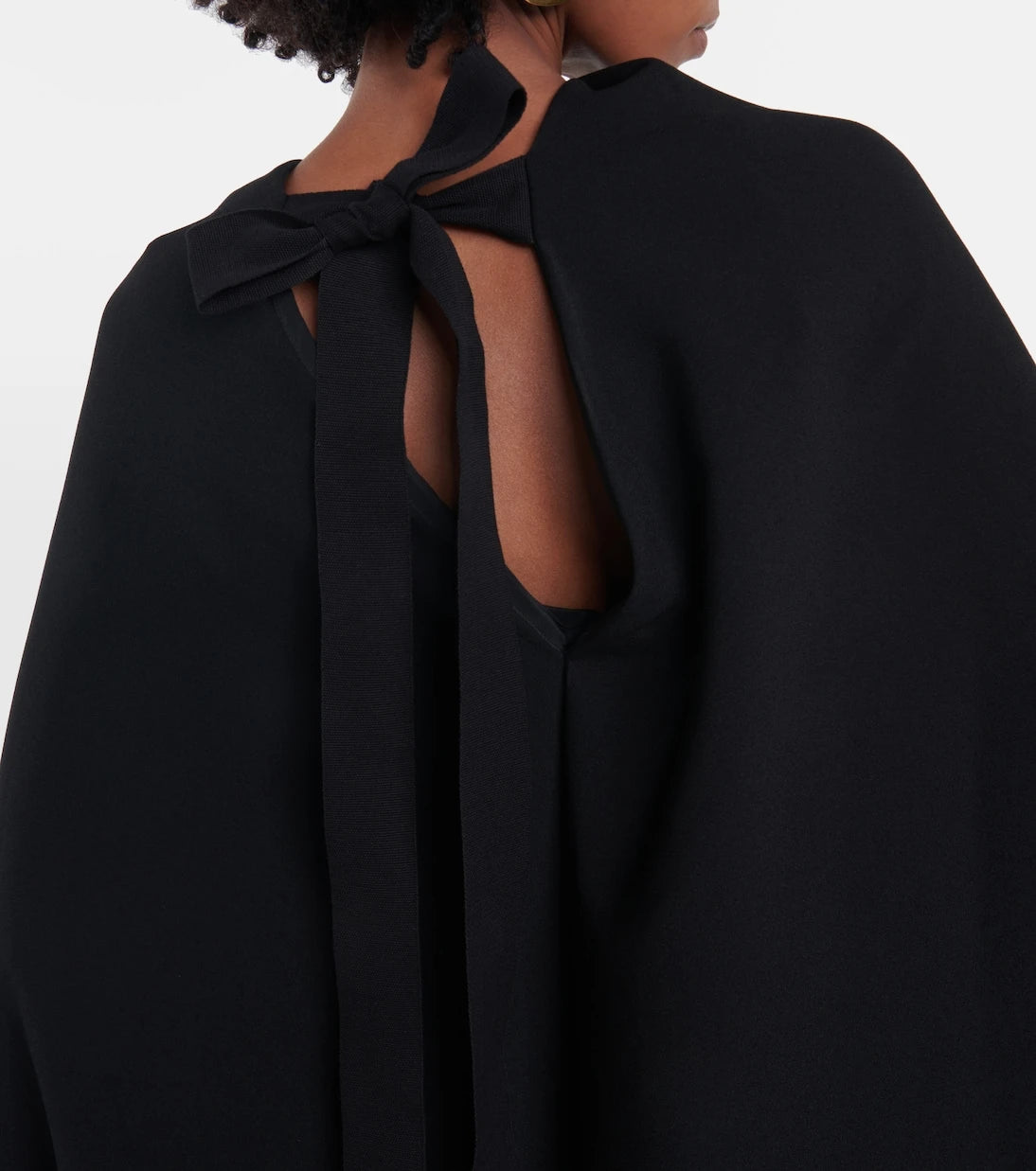 Roksanda - Cape-detail crêpe  midi dress