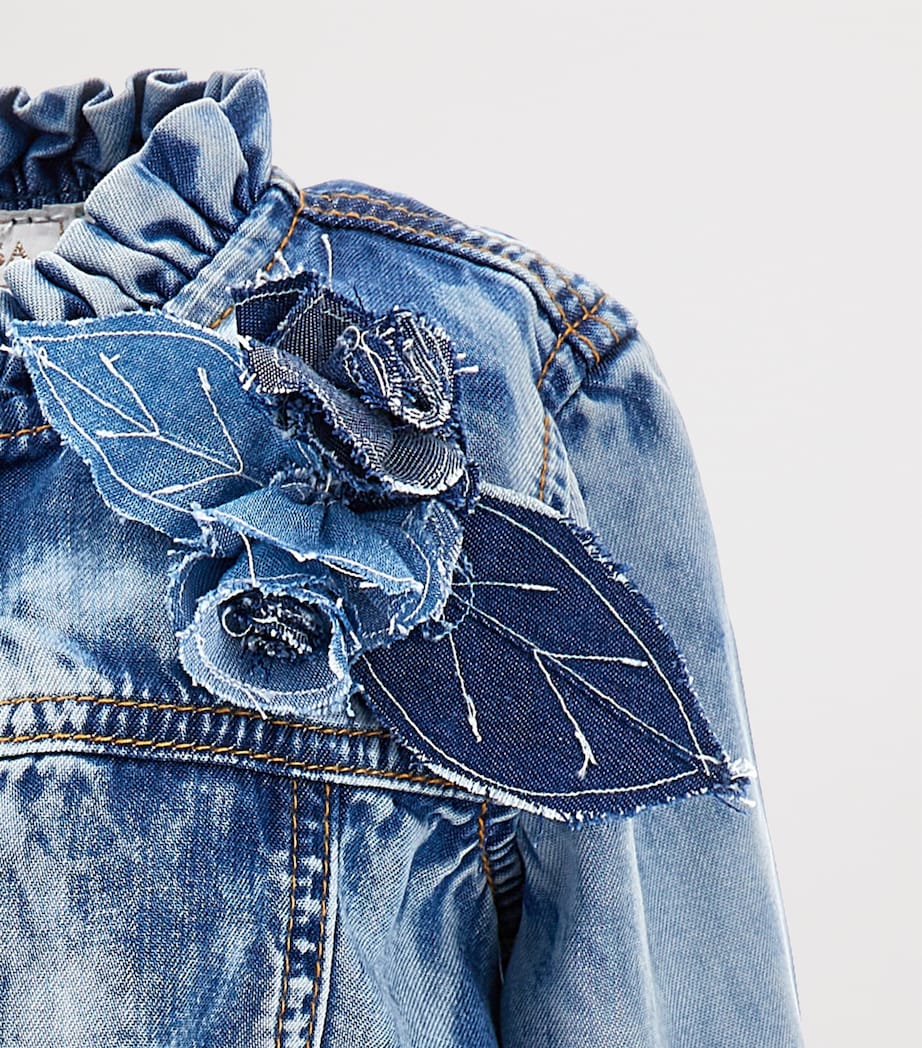 Denim Bow Belt Dress (2-12 Years) BLU STONE DENIM