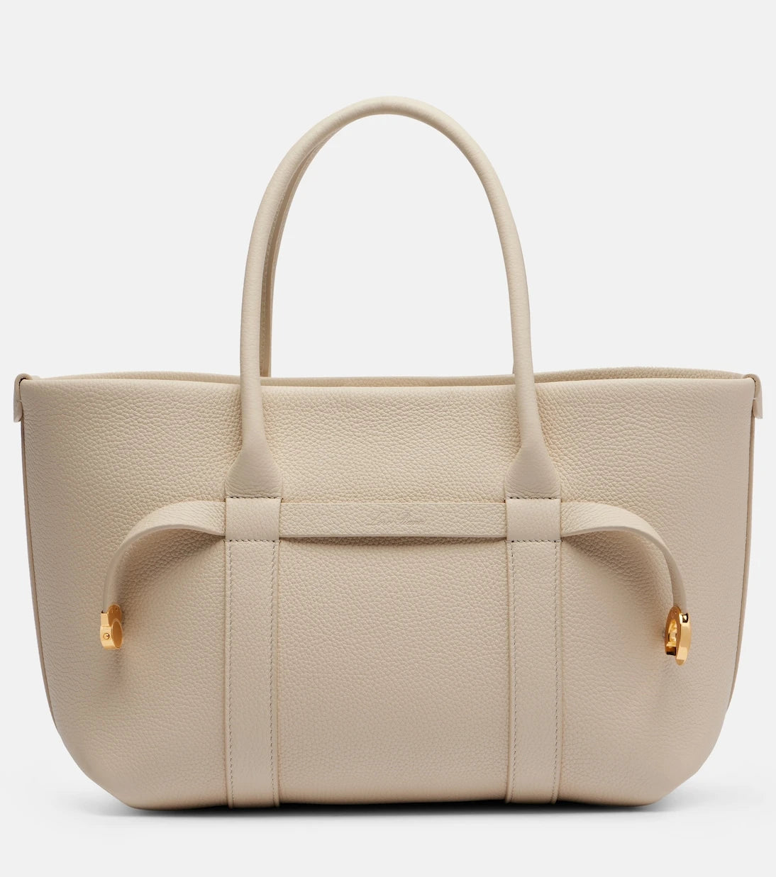 Loro Piana - حقيبة تسوق Ghiera Small من الجلد