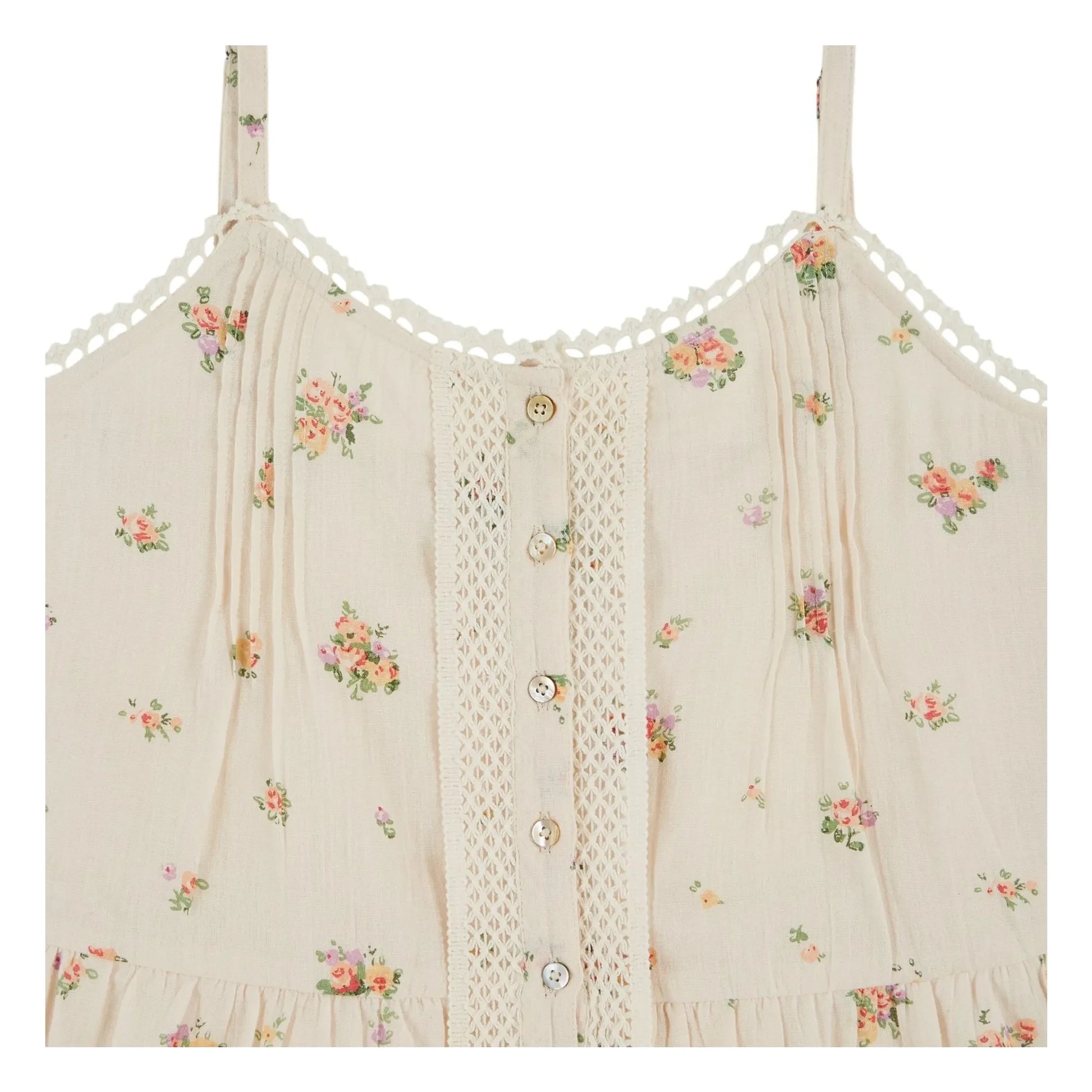 Emile et Ida - Organic Cotton Printed Top | Cream