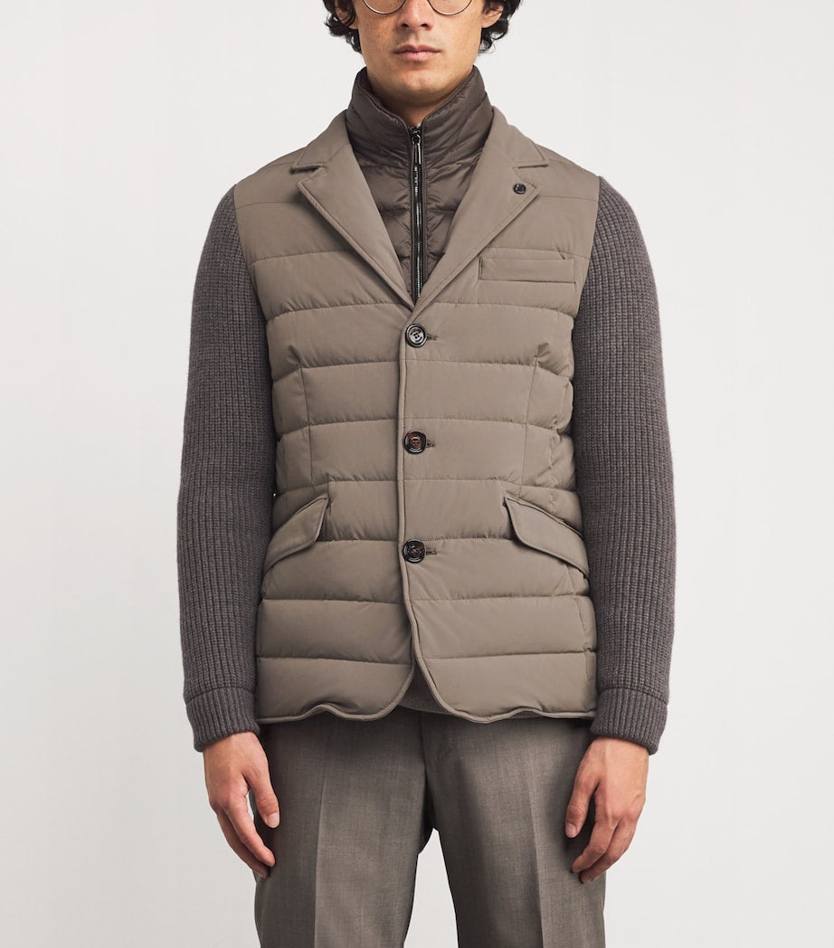 Black Hybrid Rogers Puffer-Blazer Jacket