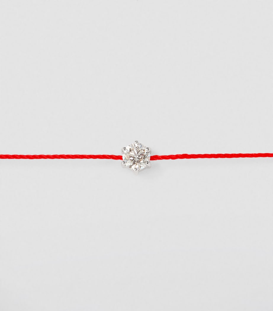 Redline White Gold and Diamond So Absolu Thread Bracelet