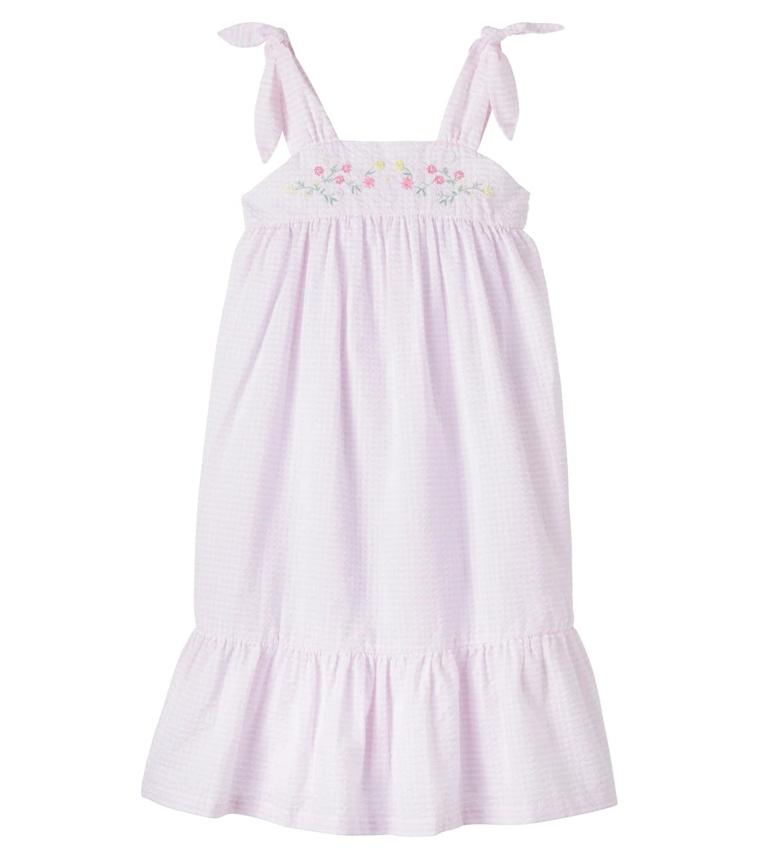 Tartine et Chocolat - Embroidered gingham cotton dress