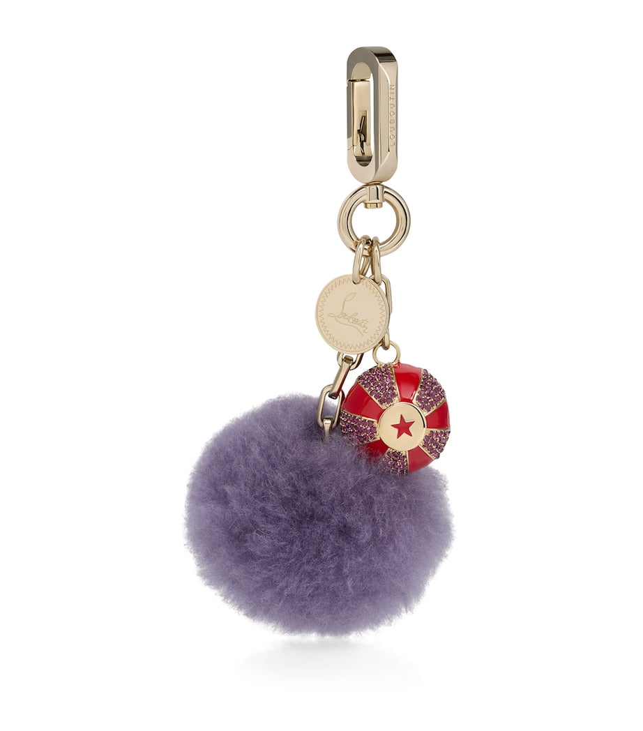 Christian Louboutin Multi Circus Pom-Pom Keyring