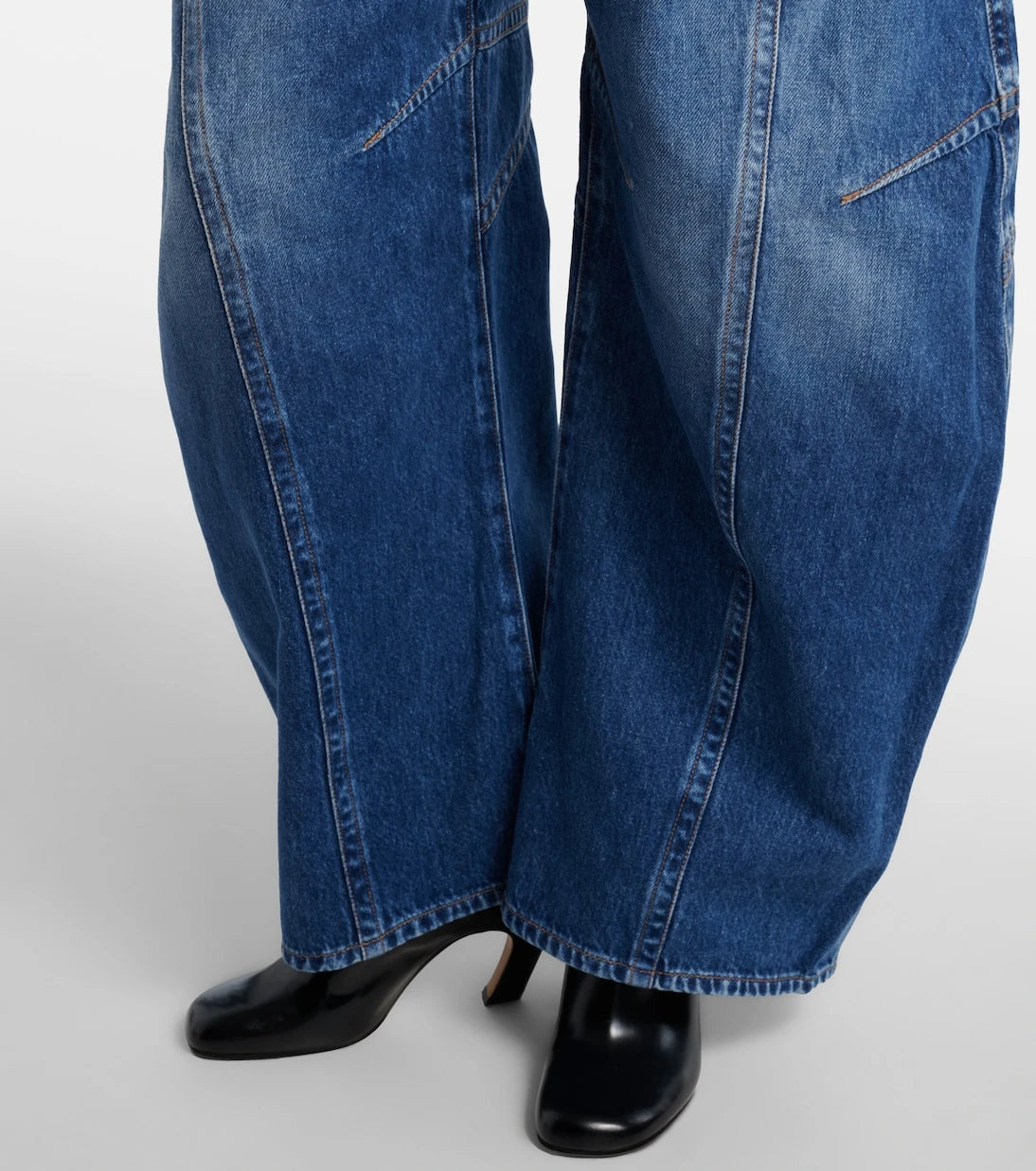 Sportmax - Violino barrel-leg jeans