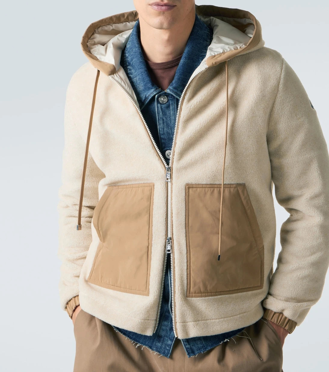 Moncler - Fleece zip-up hoodie