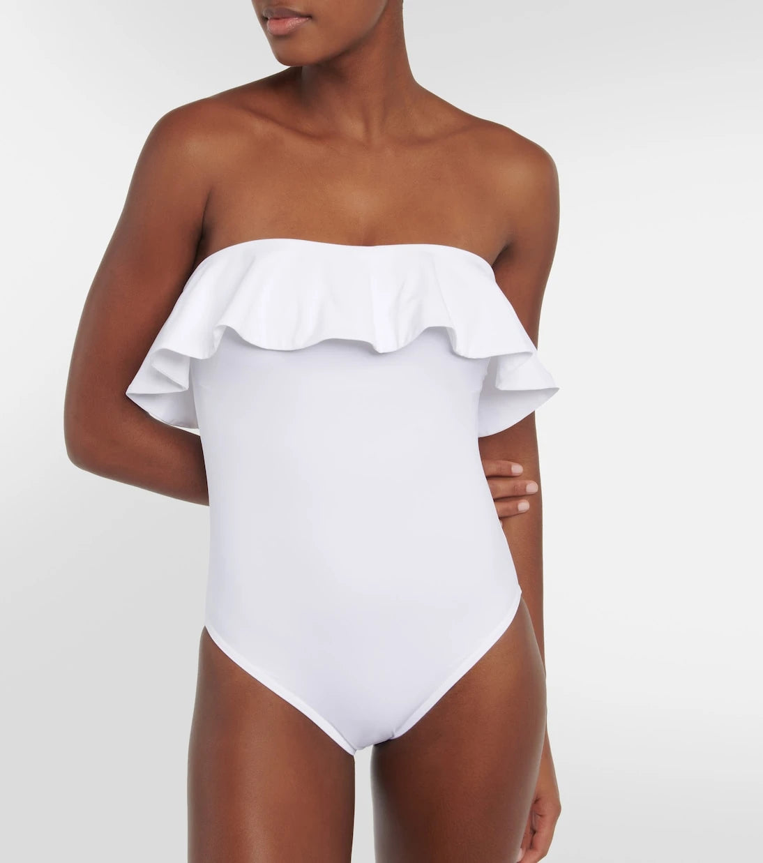 Karla Colletto - Ruffle-trimmed off-shoulder swimsuit