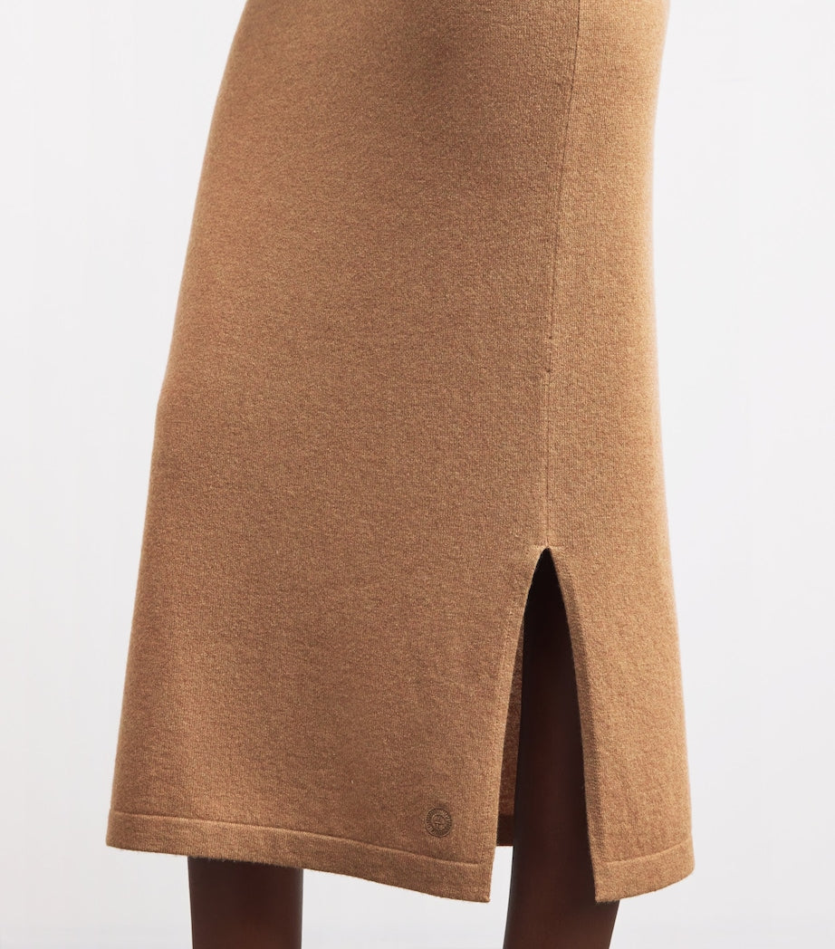 Cashmere Sleeveless Midi Dress LLAMA