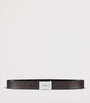 Leather Reversible Label Belt