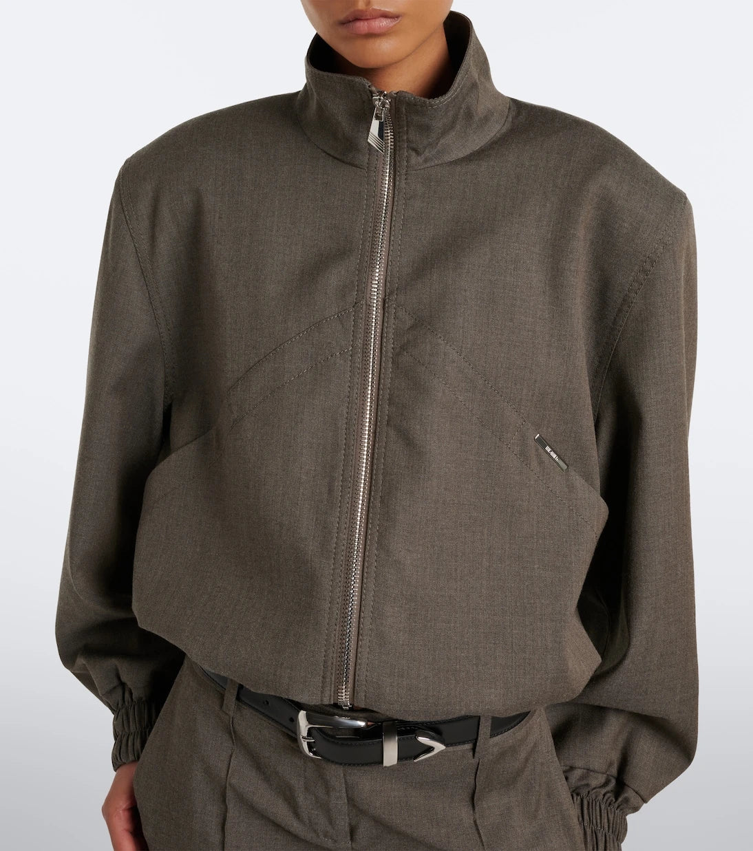 The Attico - Virgin wool-blend bomber jacket