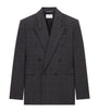Wool-Blend Double-Breasted Jacket