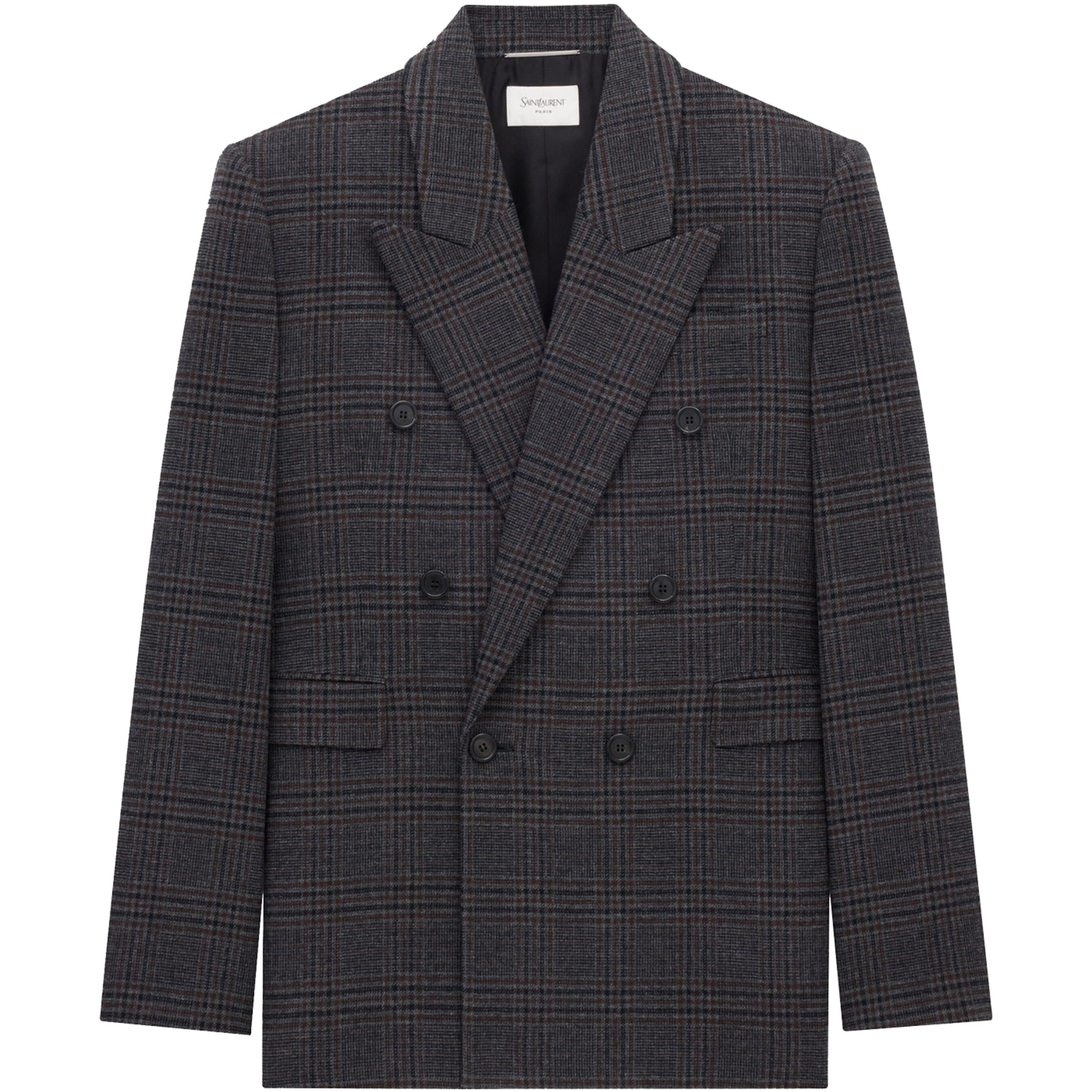 Wool-Blend Double-Breasted Jacket