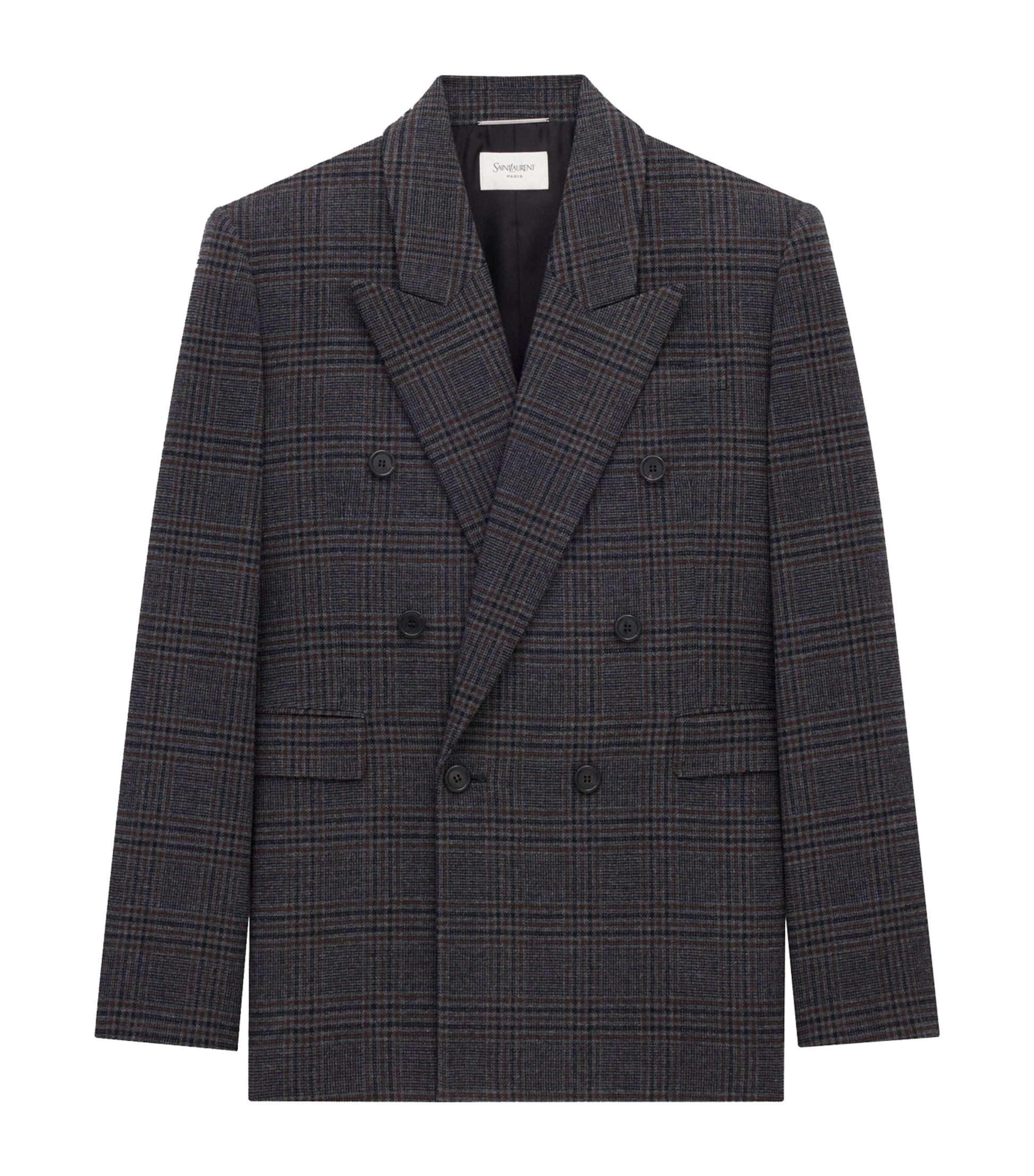 Wool-Blend Double-Breasted Jacket