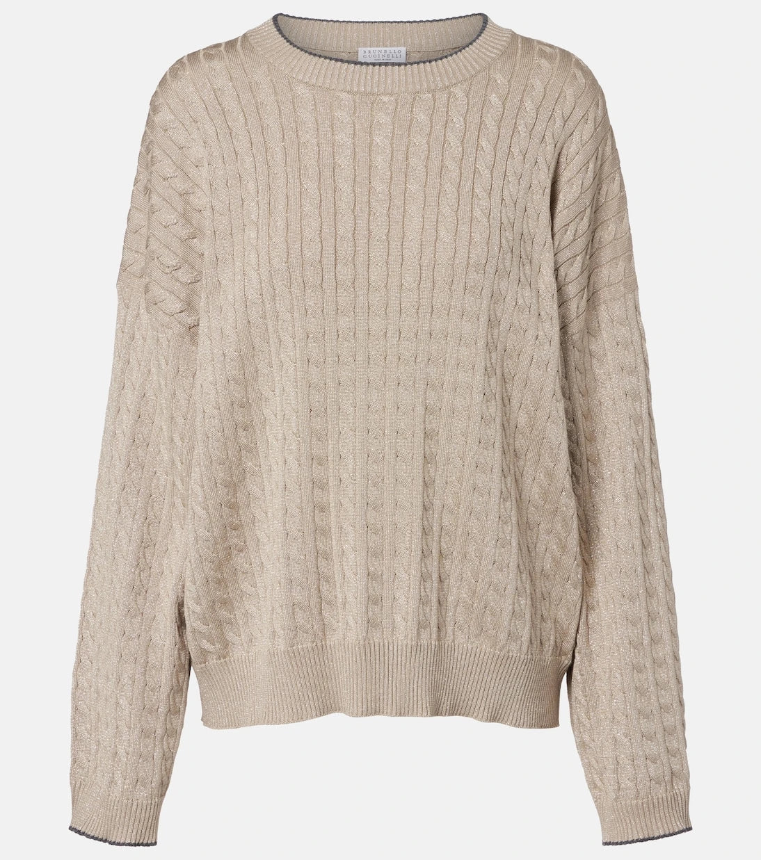 Brunello Cucinelli - Cable-knit cotton-blend sweater