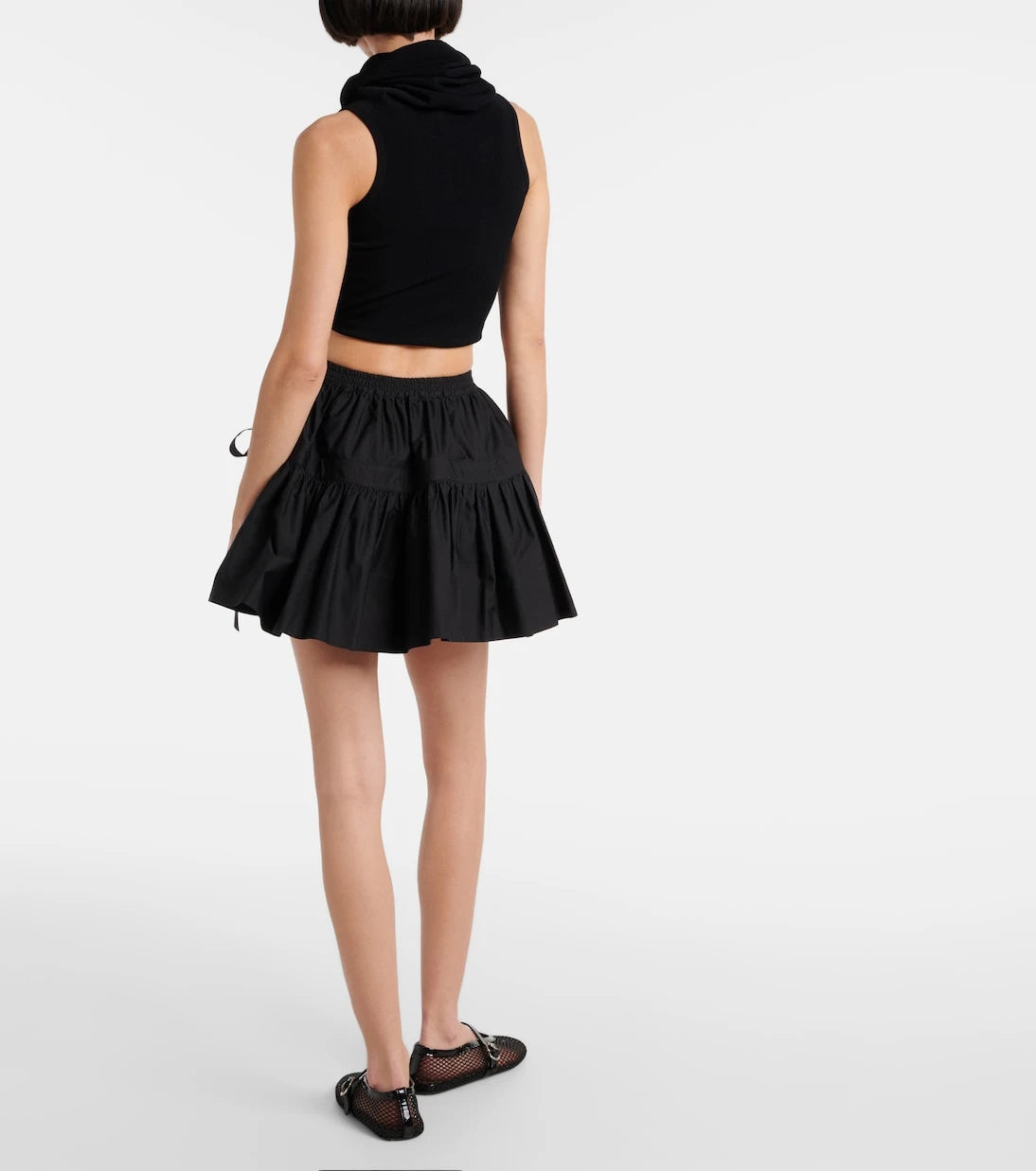 Alaïa - تنورة قصيرة مزينة بفيونكة Deesser