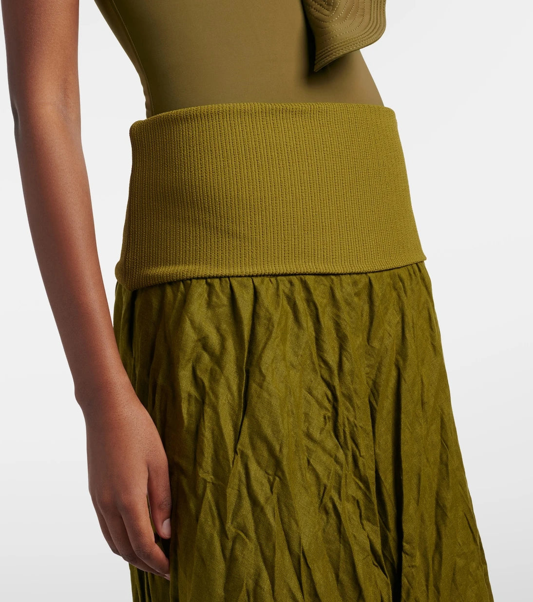 Johanna Ortiz - Linen-blend maxi skirt