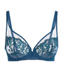 Blue Lace Saga Plunge Bra